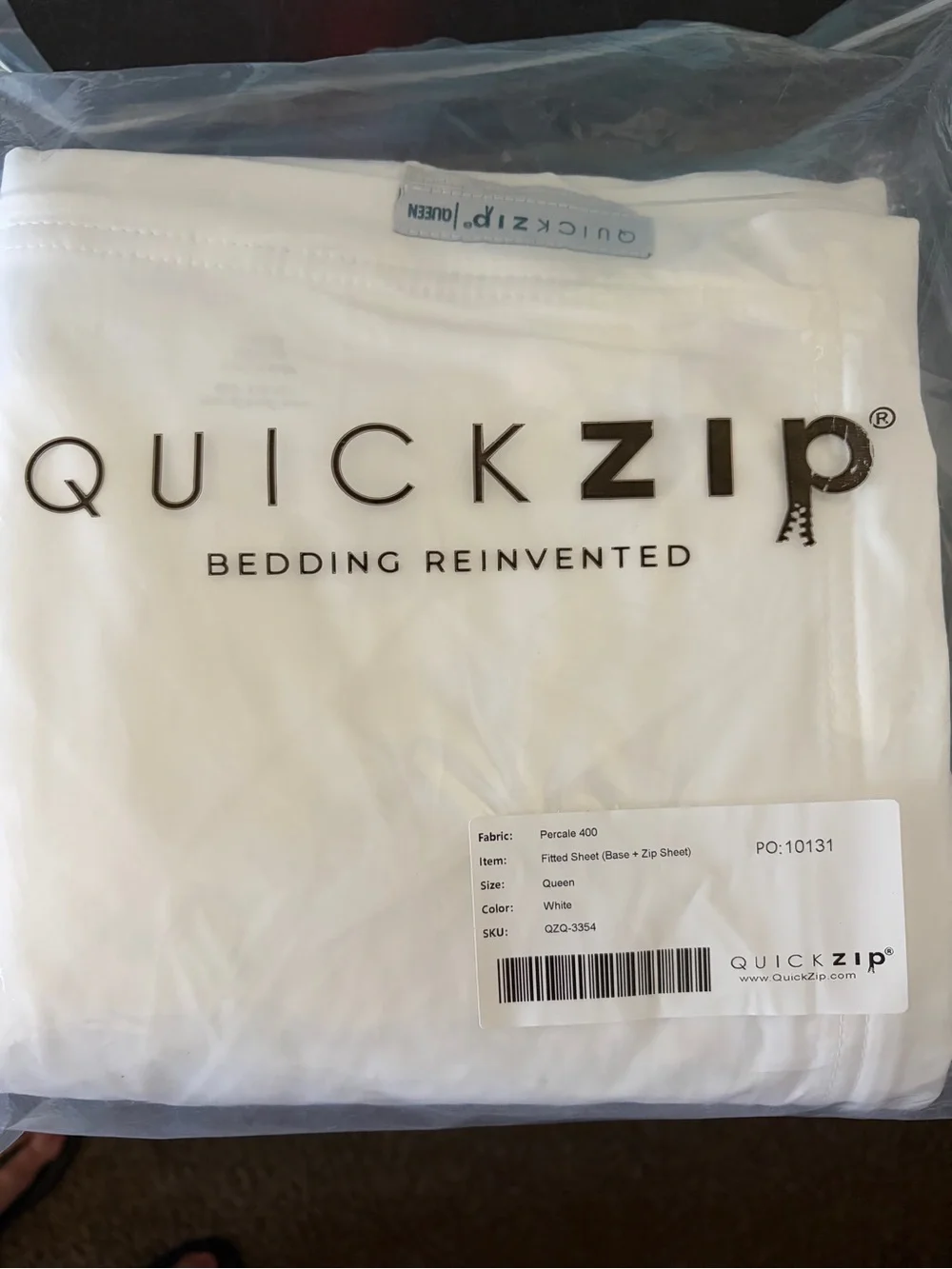 White Bedding Sheet Set - Easy Zip